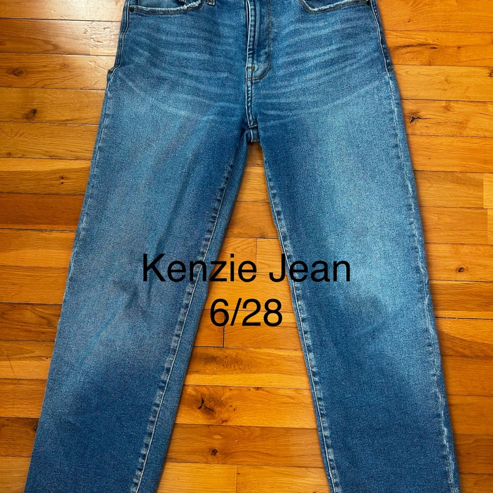 Kenzie Men’s Mid Blue Slim Straight Jeans